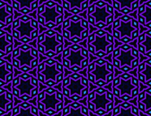 Blue and black seamless pattern with simple geometric ornate for brand, product, gift or card background