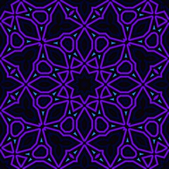 Blue and black seamless pattern with simple geometric ornate for brand, product, gift or card background