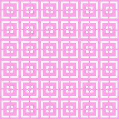 Pink pattern with geometric vintage elements, young background