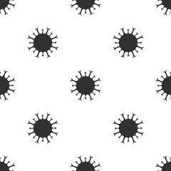 Virus seamless background. Coronavirus pandemic pattern, corona virus illustration