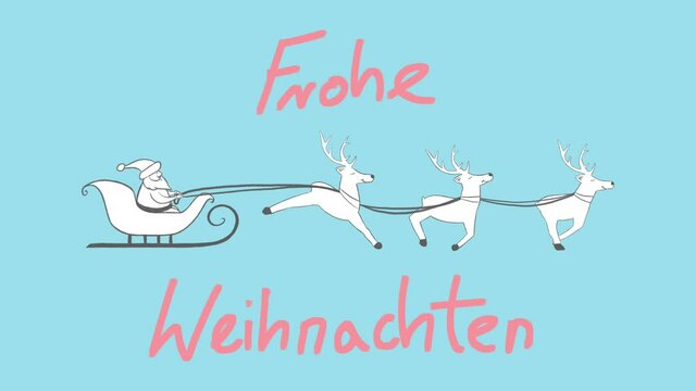 Frohe Weihnachten animation