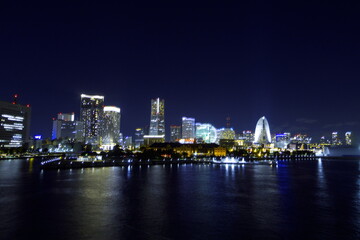 Fototapeta na wymiar みなとみらい　横浜の夜景