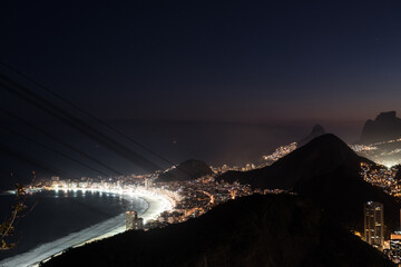 Rio de Janeiro at night (view from Sugarloaf hill)