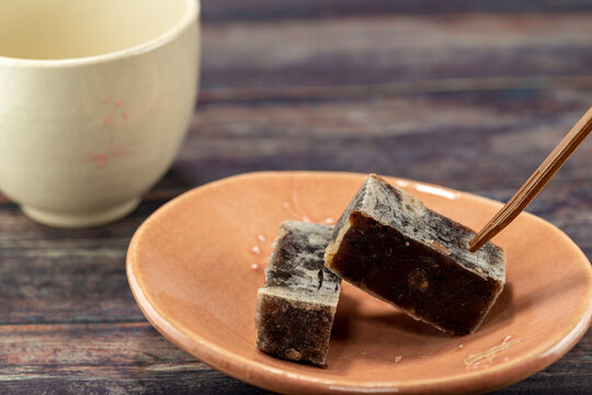 Kintsuba, confection of sweetened beans wrapped in wheat-flour dough