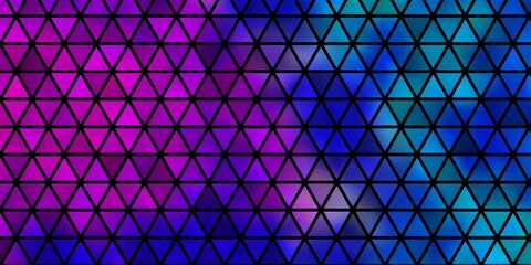 Light Pink, Blue vector texture with triangular style.