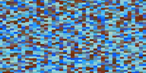 Fototapeta premium Light Blue, Yellow vector pattern in square style.