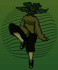 Chica planta