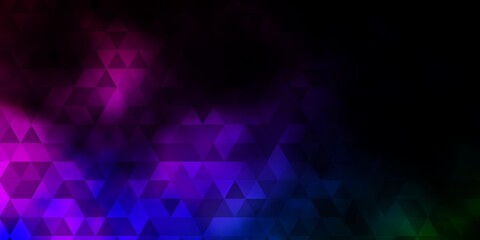 Dark Multicolor vector pattern with polygonal style.