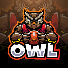 Owl sport esport mascot logo © Visink.art
