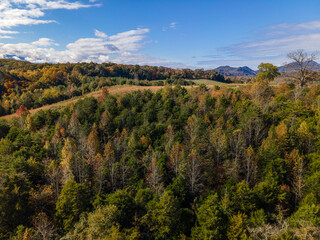 Aerial view of mountain