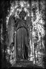 Fototapeta na wymiar Concrete Angel Statue