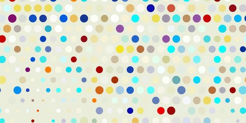 Light blue, yellow vector layout with circle shapes.