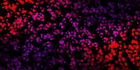 Dark pink, yellow vector pattern with abstract shapes.