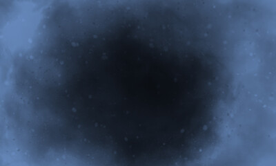 Cornflower color smoke on black background