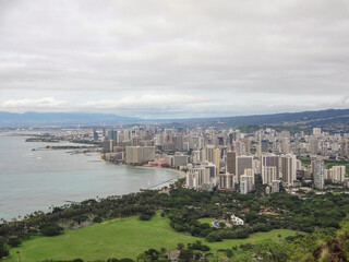 Fototapeta premium ホノルルの街並み