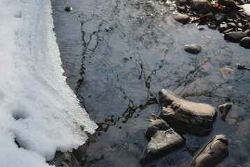 川　氷　冬