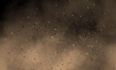 Peach color smoke on black background