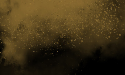 Fototapeta na wymiar Sienna color smoke on black background