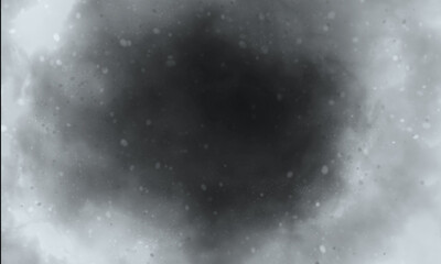 Splashed color smoke on black background