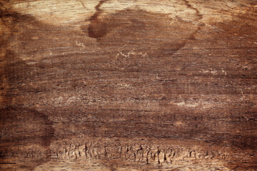 Naklejka premium Wood texture natural dark board old vintage for background.