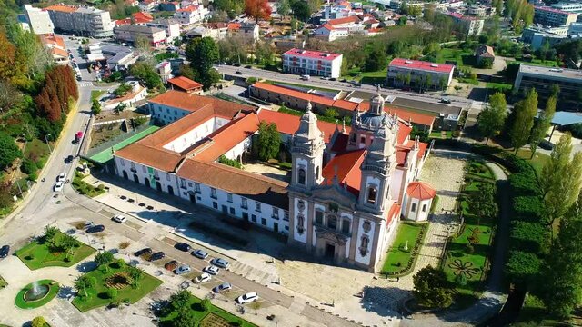 Cathedral at European city in the Summer