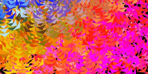 Light blue vector backdrop with lines, triangles.