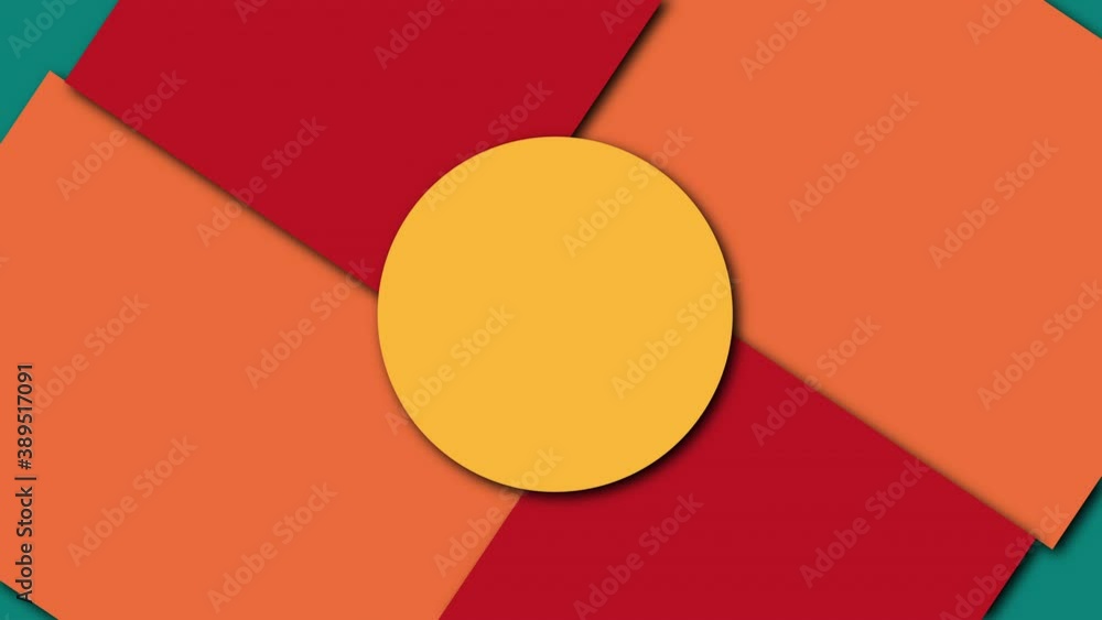 Poster geometric colorful shapes, computer generated. 3d render visual background
