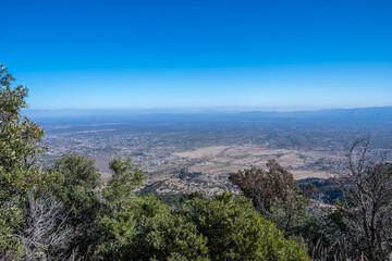 Fototapeta na wymiar An overlooking view of Sierra Vista, Arizona