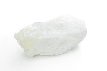 Alum stone isolated on white background.