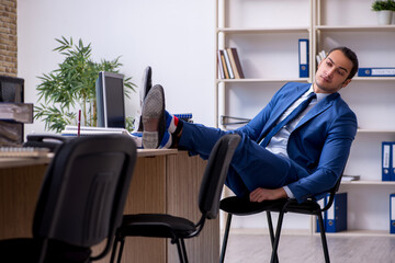 Businessman working in the office