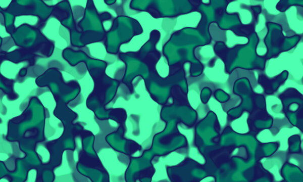 Animated military camouflage green abstract background.
