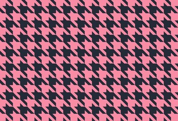 Houndstooth Seamless oink Pattern background.