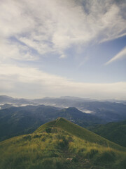 Fototapeta premium Beautiful sunrise from Narangala mountain, Sri Lanka