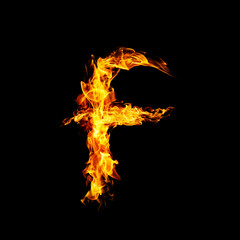 Fire letter F.