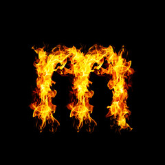 Fire letter M.