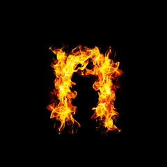 Fire letter N.