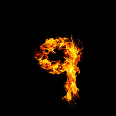 Fire letter Q.