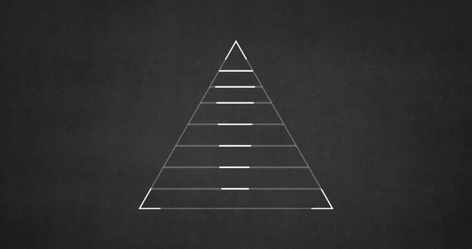2D Pyramid business scheme of Multi level marketing affiliate network referral (MLM)