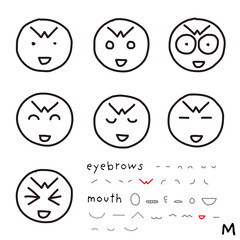 hand-drawn facial expression icon_06_m