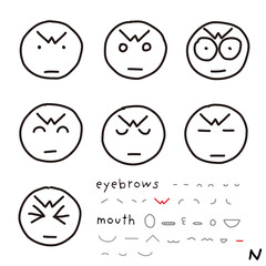 hand-drawn facial expression icon_06_n