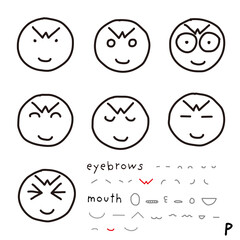 hand-drawn facial expression icon_06_p