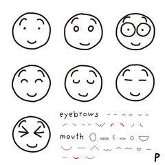 hand-drawn facial expression icon_07_p