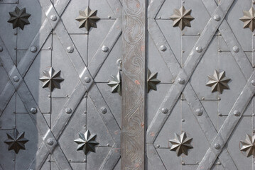 antique metal door detail