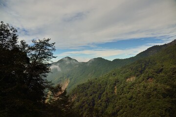Mountain landscape-Mountain View Resort in the Taichung County,Taiwan.