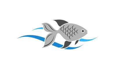 Fish icon vector