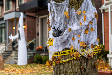 Halloween decoration during the pandemia