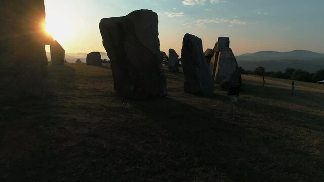 The Bulgarian Stonehenge in the village of Rayuvtsi, Bulgaria