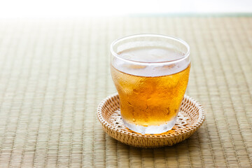 冷たい麦茶