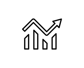 Growth line icon