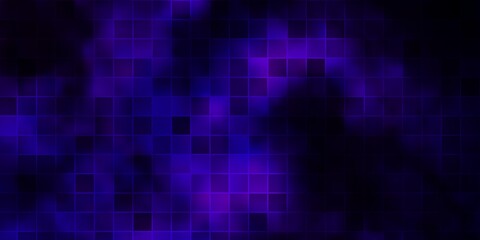Dark Purple vector pattern in square style.